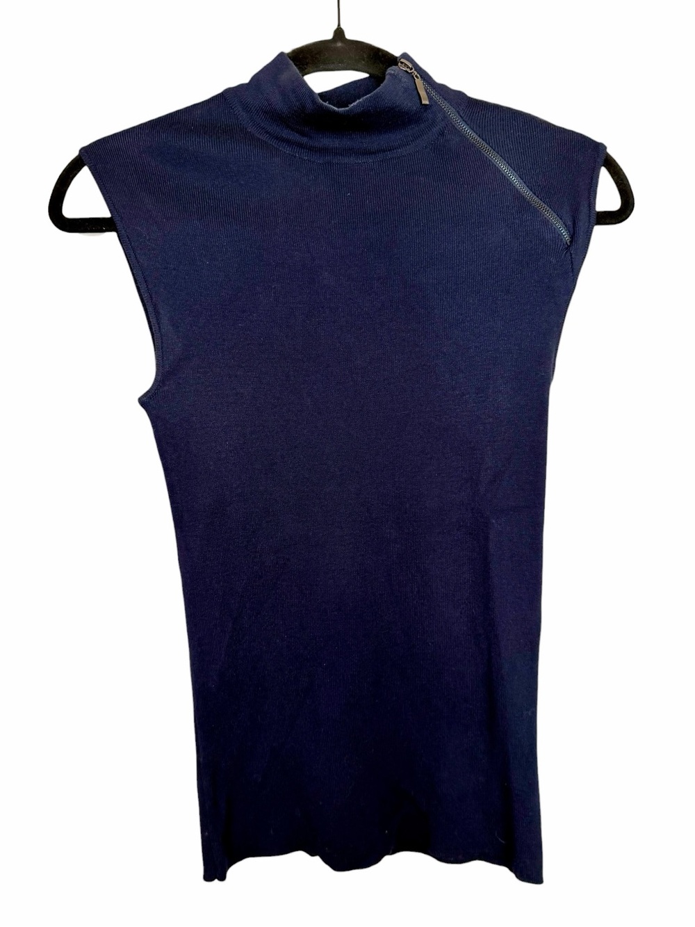 Philosophy Mock Neck Sleeveless Sweater - Size Small